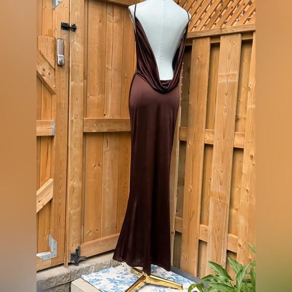 🆕 RAT & BOA 🧿 NWOT Deia Slinky Little Brown Jersey Dress, Sz XS US 2 - Picture 10 of 16